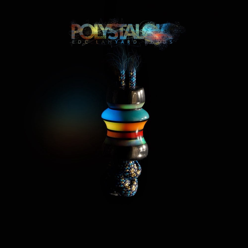 Polystalgia EDC lanyard beads (GLOW)