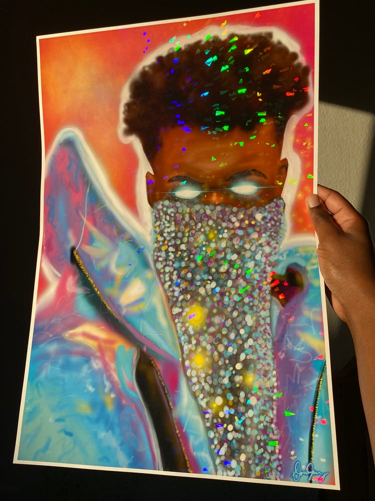 Image of Intergalactic X-Holographic Print 