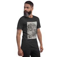 Image 20 of Antique Anatomical Illustration Human Skeleton and Landscape Unisex t-shirt