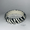 Round Zebra Bangle