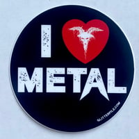 Image 1 of I Love Metal Sticker