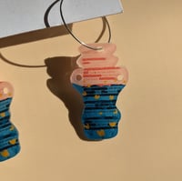 Image 2 of “I love you” poetry vase earrings