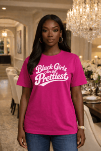Image 2 of Black Girls are the Prettiest- Pink and White