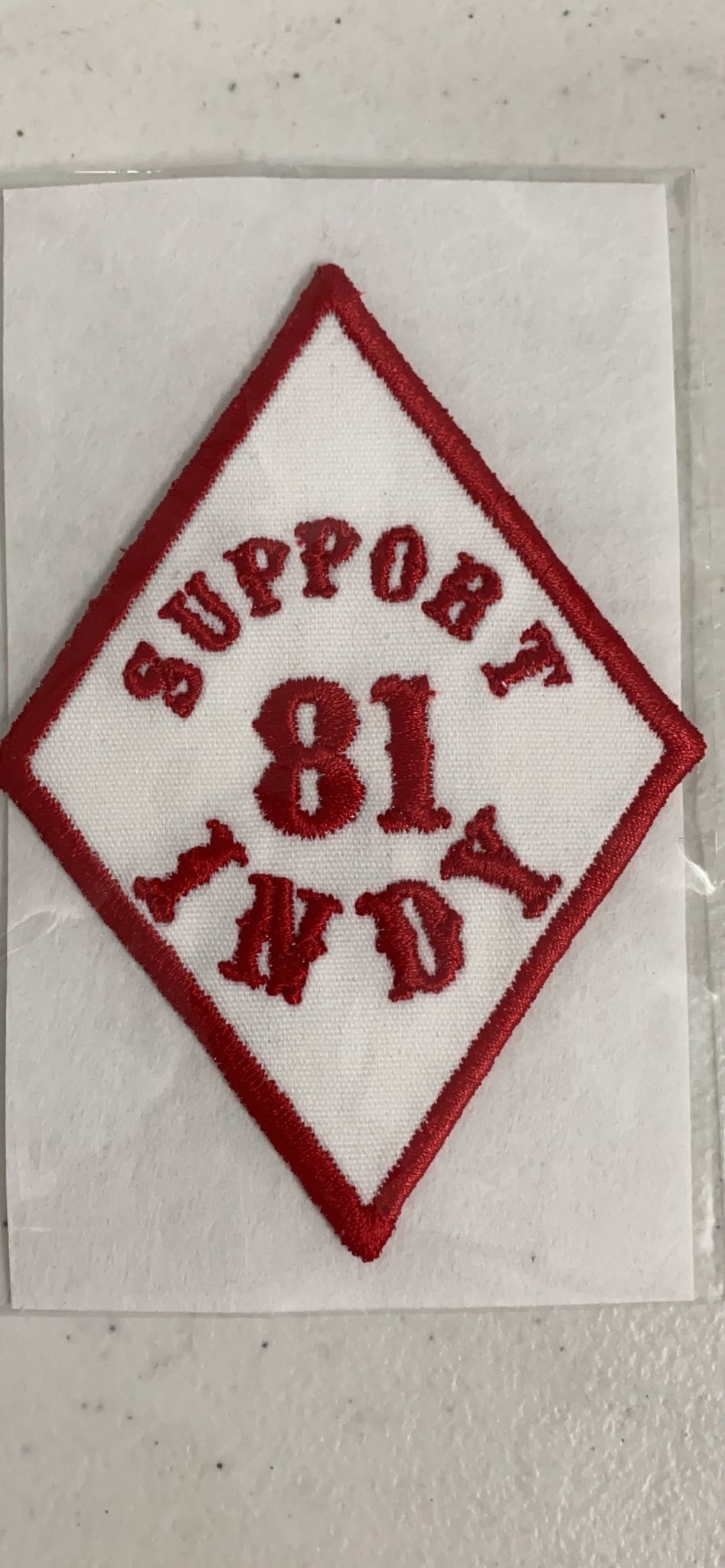 Image of Support INDY patch