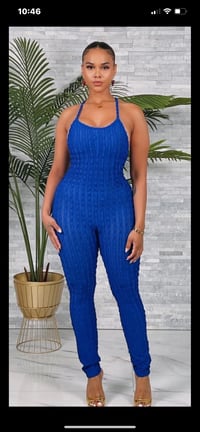 Image 2 of Givin them the blues Jumpsuit 