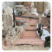 Image 4 of vintage french pink toy sewing machine