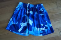 Image 2 of Blue Camo LIFTED Mesh Shorts