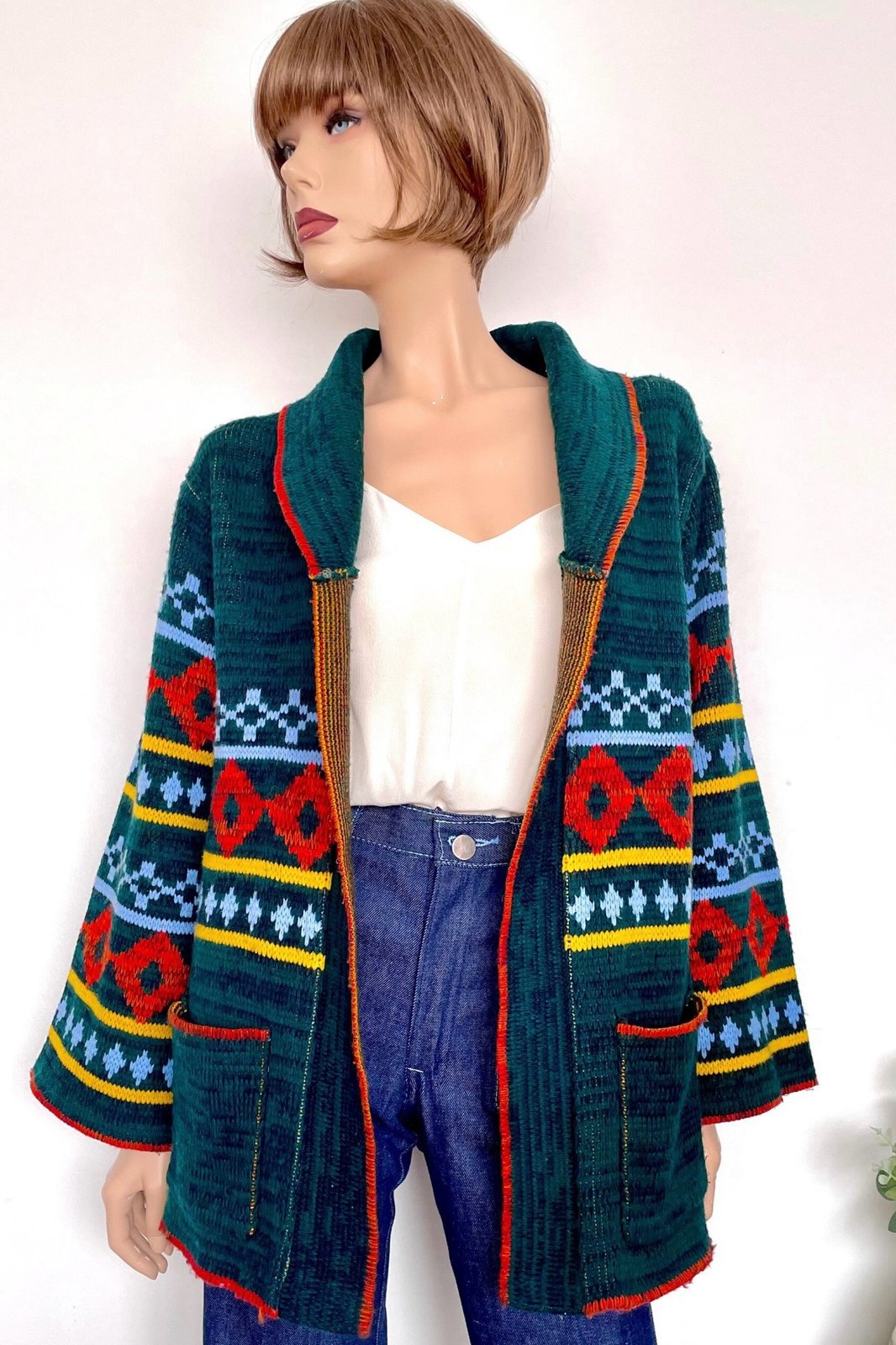 Vintage 70s Bell Sleeve Cardigan | YESTERDAY PEOPLE