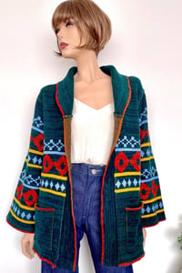 Image 2 of Vintage 70s Bell Sleeve Cardigan 