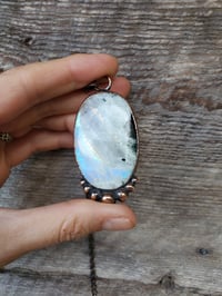 Image 2 of Rainbow Moonstone with Black Tourmaline