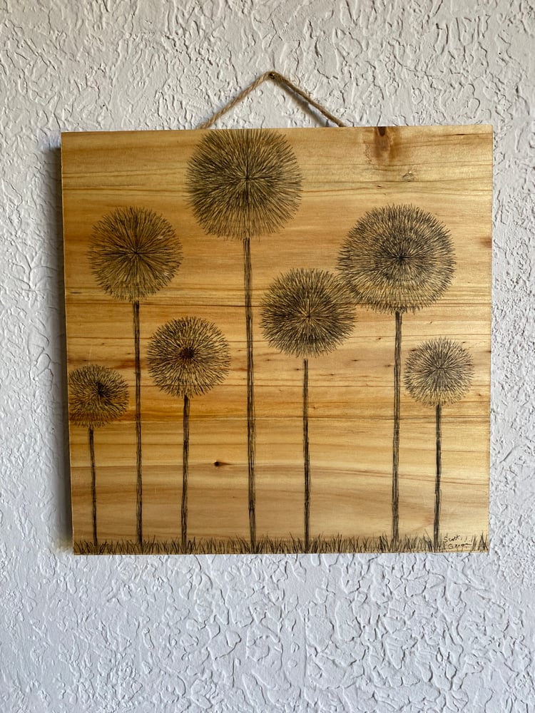 Image of Dandelions (#1), 10” x 10.”