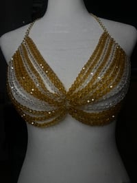 Image 1 of Gold And Silver Beaded top 