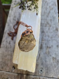 Image 2 of Electroformed Skeletal Smokey Quartz necklace 02