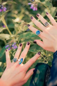 Image 12 of Lumia Collection Rings - Sterling Silver and Labradorite