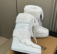 Image 2 of PLUSH WHITE MOON BOOTS
