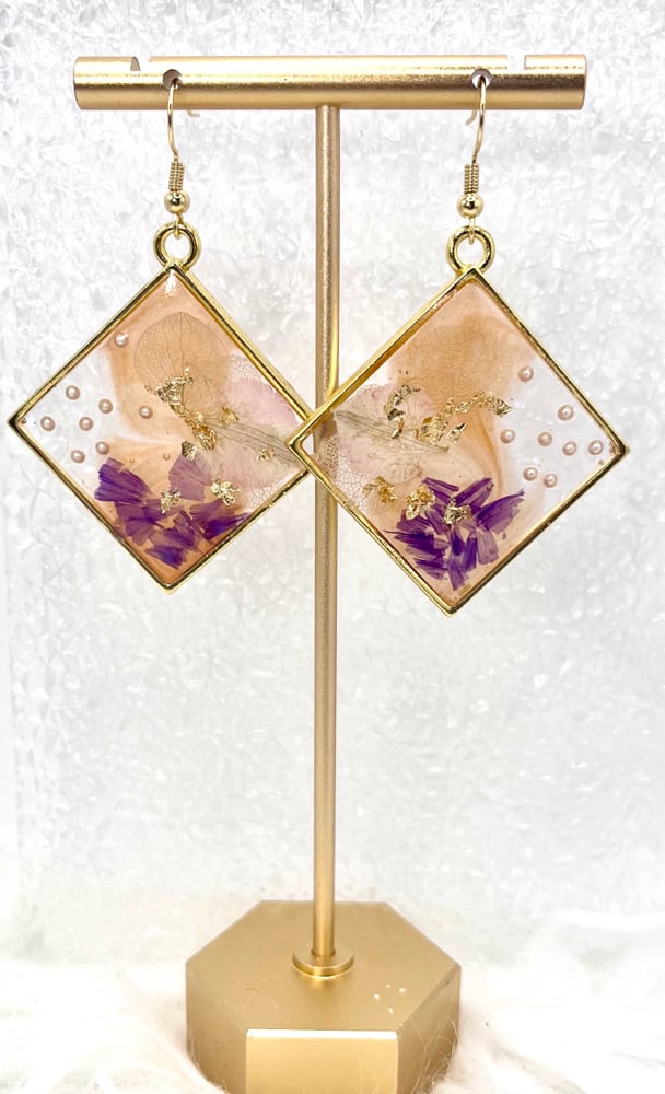 Image of ORANGE BLOSSOM FLORAL DANGLES