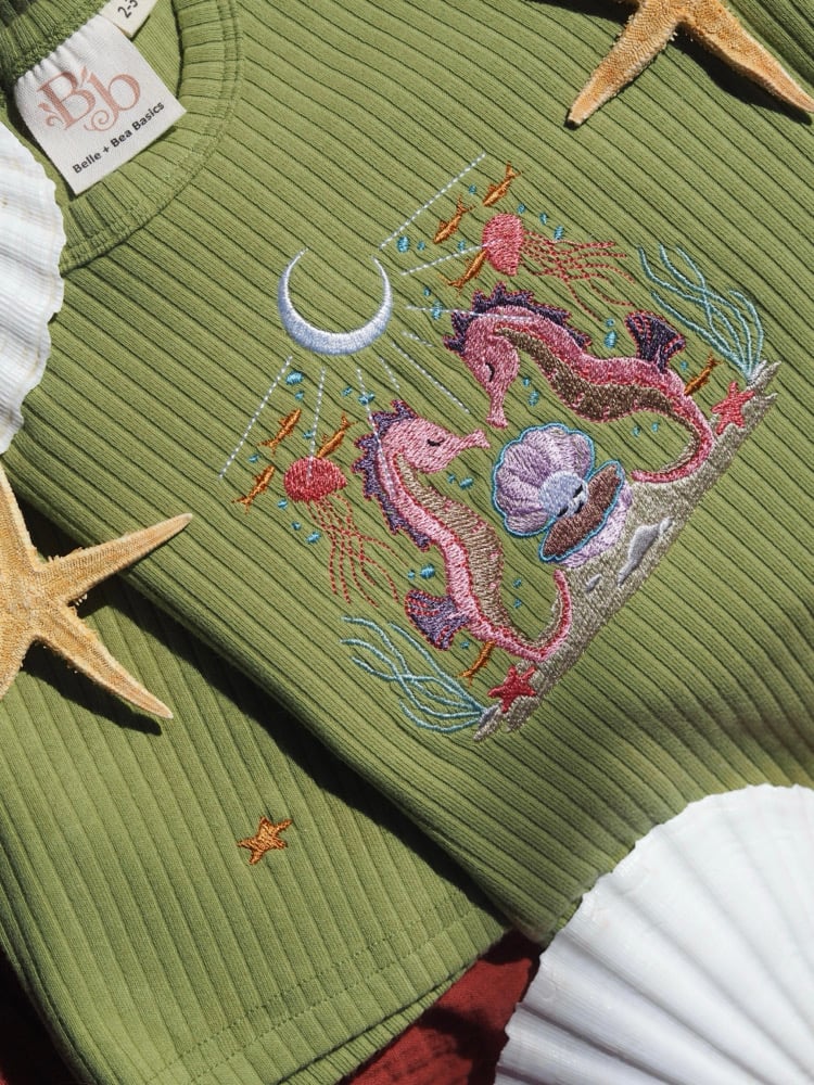 Image of  Belle & Bee Collaboration - Leaf Frill tshirt
