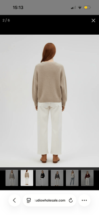 Image 2 of Tie-Front Balloon Sleeve Cardigan - 2 colours