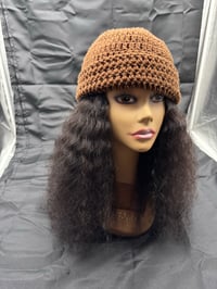 Image 1 of Brownie Crochet Beanie - M/L