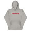 Dripped Up Unisex Hoodie (Grey/Red)
