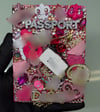 Pink Junk Passport Cover Case