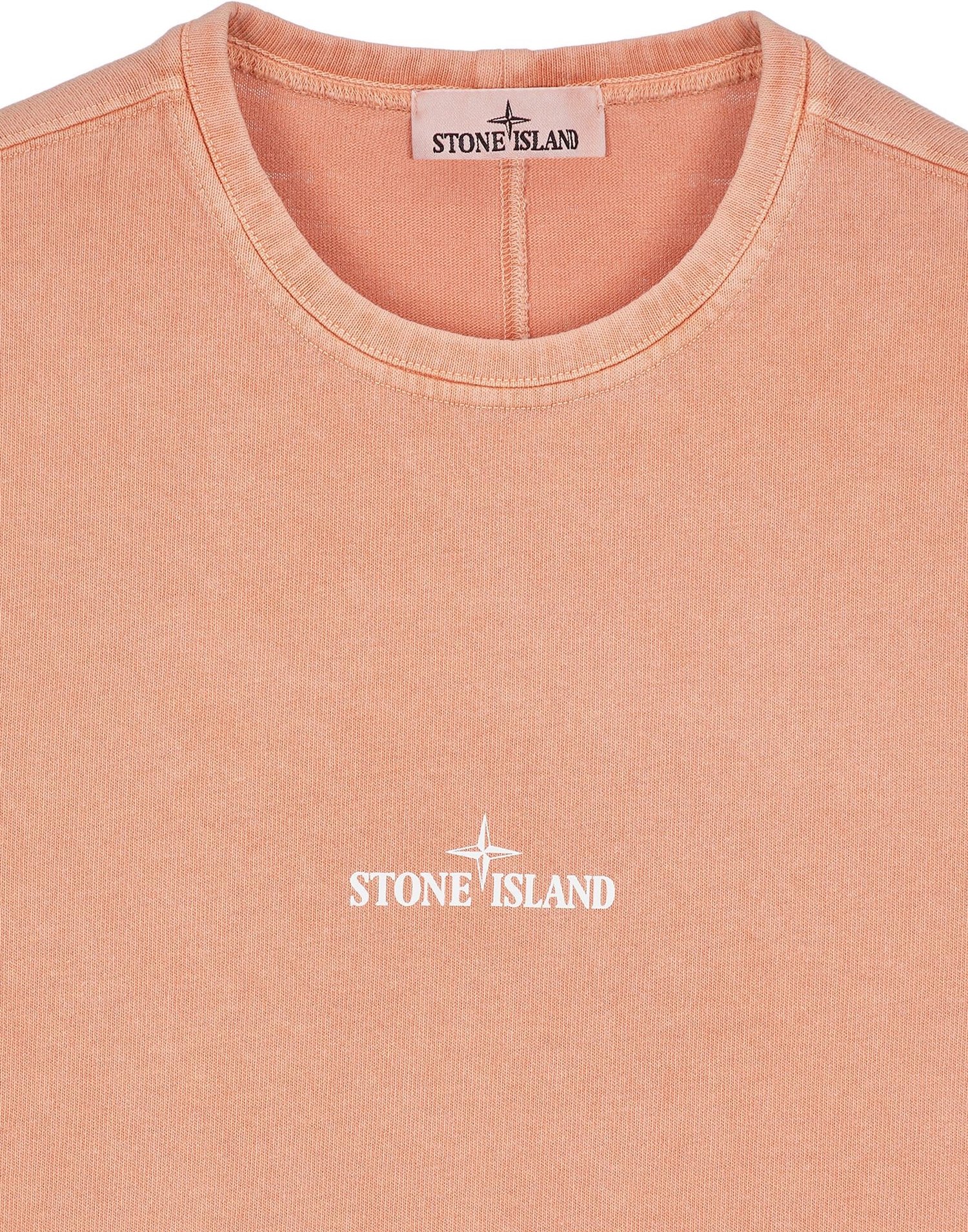 Image of STONE ISLAND 209T2 60% RECYCLED HEAVY COTTON JERSEY, TINTO TERRA