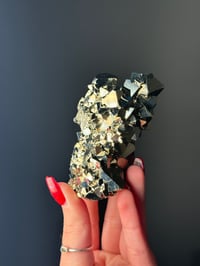 Image 2 of OCTAHEDRAL PYRITE - HUANZALA MINE, PERU E