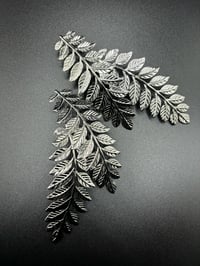Image 2 of Extra Large Leaf Earrings 