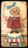 Gingerbread Girl folk Art doll character candy container