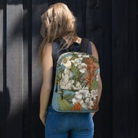 Image 2 of Colorful Botanical Plants Art Nouveau Backpack