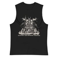 Image 1 of ABSU - INFINITE AND PROFANE THRONES (VINTAGE WHITE PRINT) MUSCLE SHIRT