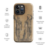 Image 1 of Antique Anatomical Illustration Human Muscular System Tough Case for iPhone®