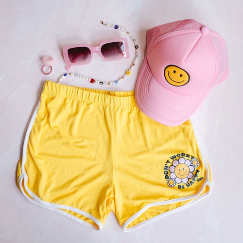 Image of Don’t Worry Be Happy Hot shorts 