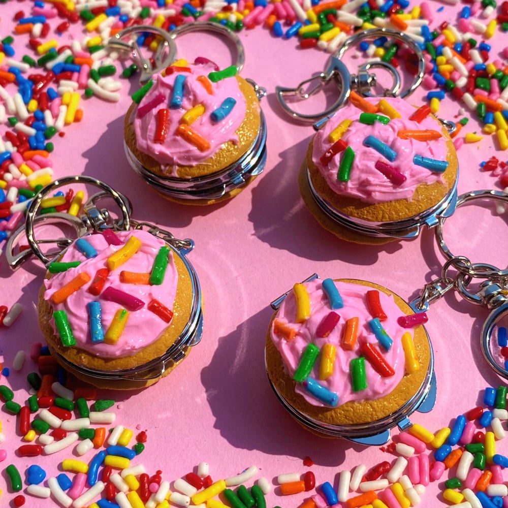 Image of Frosted Sugar Cookie Keychain Mirror