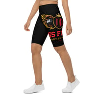 Image 1 of Black and Red Biker Shorts