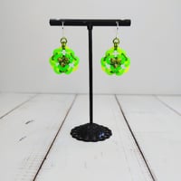 Image 2 of Glow-in-the-Dark Rosette Earrings