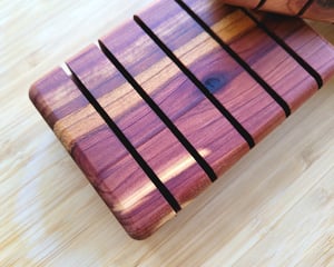Image of Handcrafted Cedarwood Soap Dish with Rubber Bumpers
