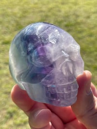Image 5 of Rainbow Fluorite Crystal Skull #1965