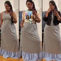 Image 1 of Zion long stripe maxi dress 