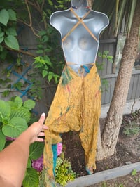 Image 11 of Mykonos Turquoise and blue tie dye jewelled jumpsuit