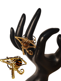 Image 1 of Tiger Eye Eye of Ra Ring