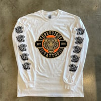 Image 1 of TIGER LONG SLEEVE T WHT