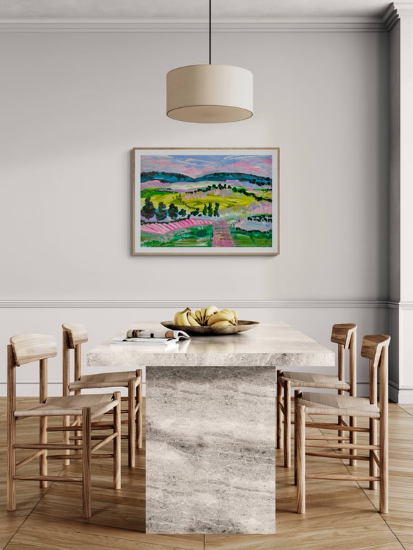 Image of Neon Strand, Barossa SA (Original painting on paper, unframed)