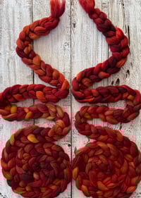 Image 1 of Caliente, on Spin-Skinny: 100% USA SW Merino Recycled Mill Ends