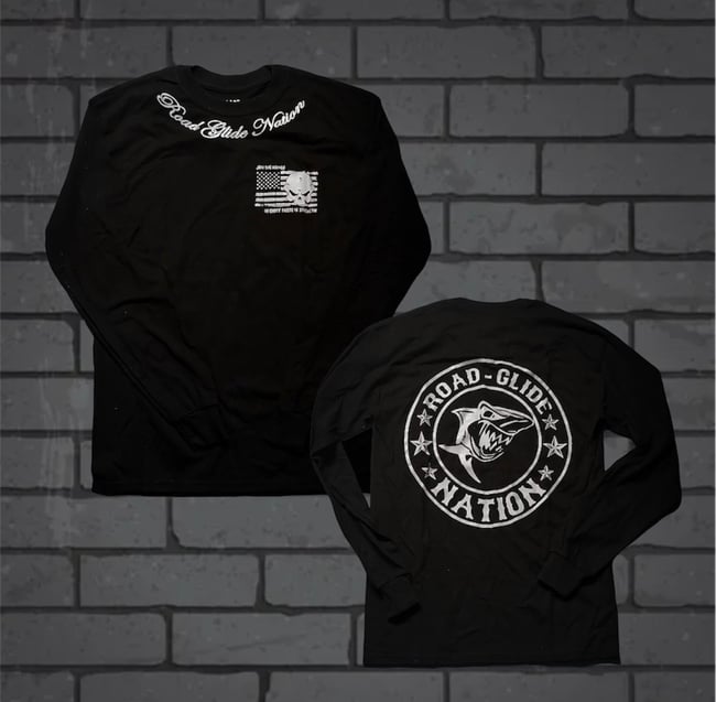 Road Glide Nation OG Long Sleeve Shirt (Grey Ink)