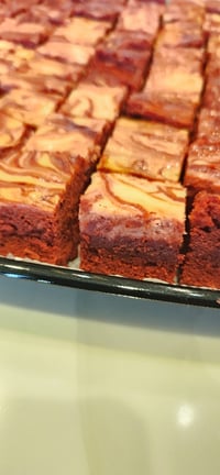 Red Velvet Cheesecake Brownies (Dozen)