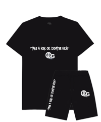OG BASICS- WHITE SHORT & TEE SET