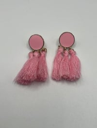 Mini button tassle 
