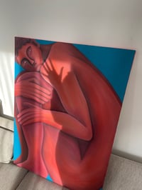 Image 4 of Mise à nu, peinture à l'huile et acrylique, 100x73cm, 2024 Paris