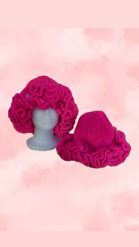 Image 1 of Mommy and Me Ruffle Bucket Hat
